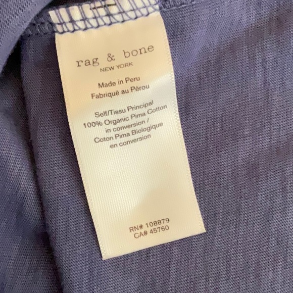 RAG and BONE ORGANIC COTTON TEE - Picture 8 of 13